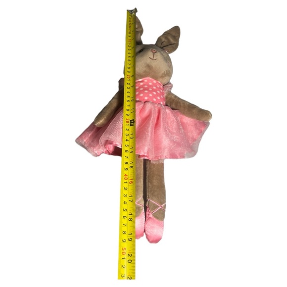 Spark Create Imagine Ballerina Bunny Rabbit Plush Pink Tutu Rattle Baby Toy 16in - Picture 7 of 7